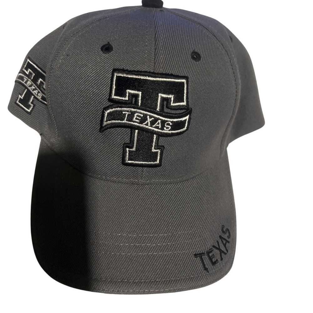 Texas Hat Cap Men's‎ gray Strapback Embroidered